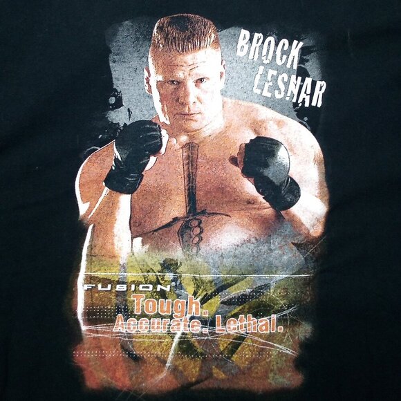 Fusion Brock Lesnar UFC Tough Accurate Lethal T-Shirt - Picture 1 of 7